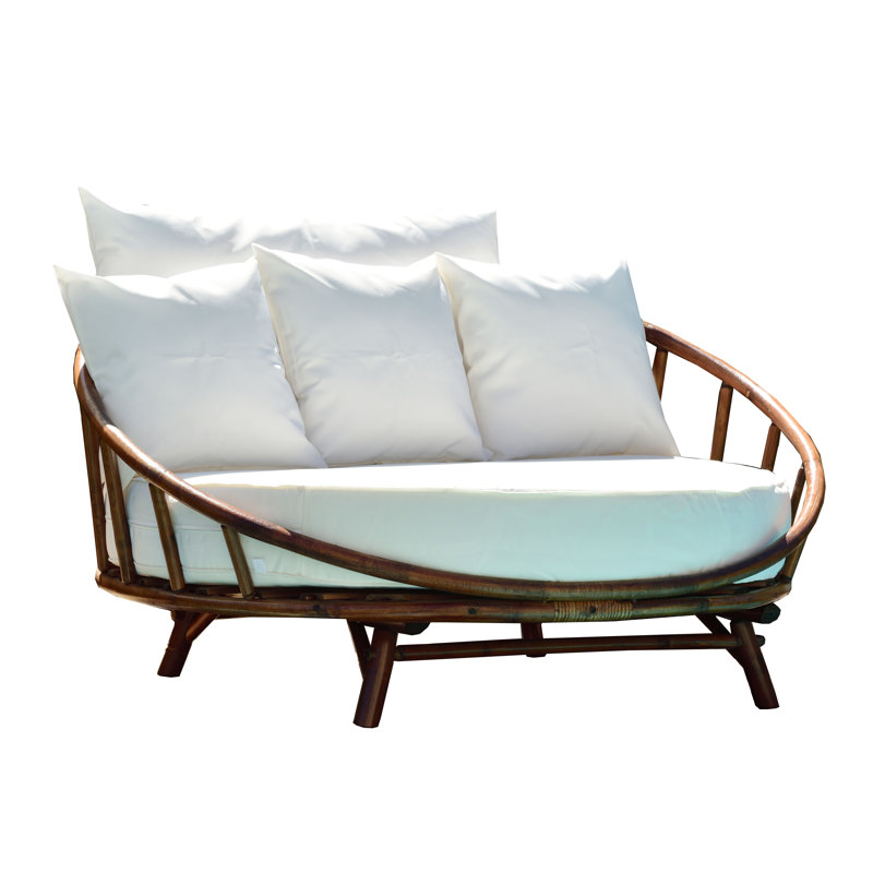 Bay Isle Home Corbridge 37'' Wide Outdoor Patio Daybed with Cushions